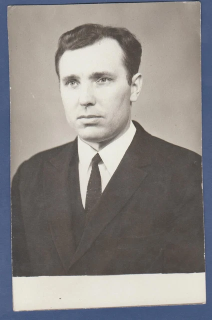 Portrait of a Young Handsome Guy, Cute Man Soviet Vintage Photo USSR
