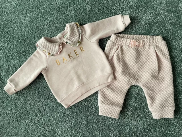 Ted Baker Baby Girl Tracksuit Outfit Set - 0-3 Months/62 cm