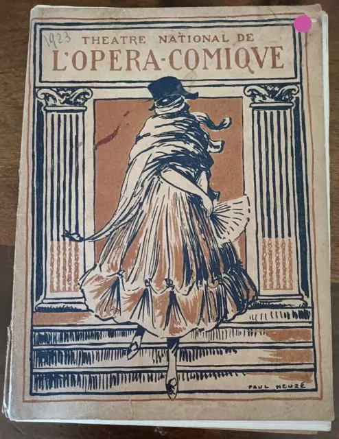 Theatre National De L'opera-Comique - La Habanera Programme 1941