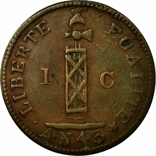 [#684160] Coin, Haiti, Centime, 1846, EF, Copper, KM:24