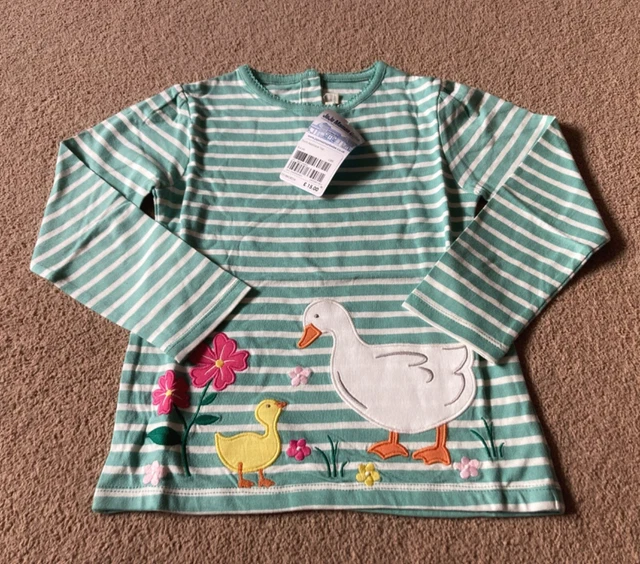 Jojo Maman Bebe 5-6 Years Duck Applique Top