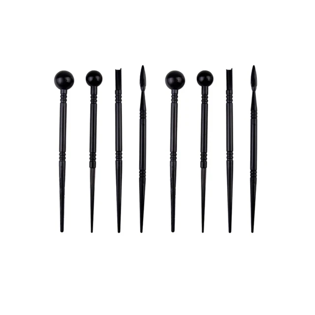 8 piezas lápiz de grabado de arcilla de polímero ABS pluma tallada escultor portátil pluma arcilla