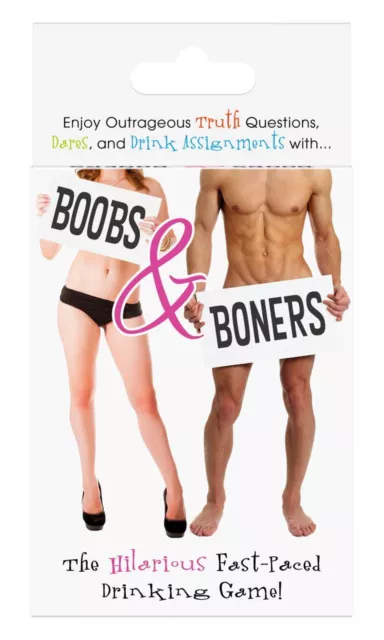 BOOBS & BONERS CARD GAME Adult FUN Birthday GIFT Sex Cards Couples Truth Dare UK