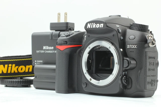 MINT w/ 2Battrey  SC 6.5k Nikon D7000 16.2MP Digital SLR camera From JAPAN