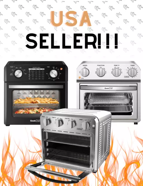 Geek Chef- Air Fryer Toaster Oven- 10QT, 24.5QT