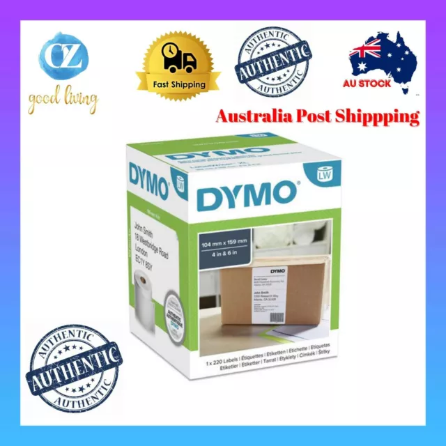 NEW DYMO Genuine LabelWriter 5XL/4XL 220 Shipping Labels Roll 104X159mm Original