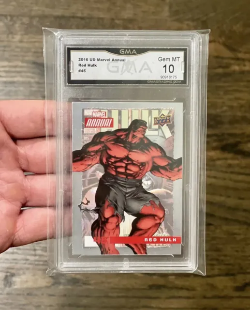 2016 UD red marvel annual Red Hulk #45 GMA MT 10