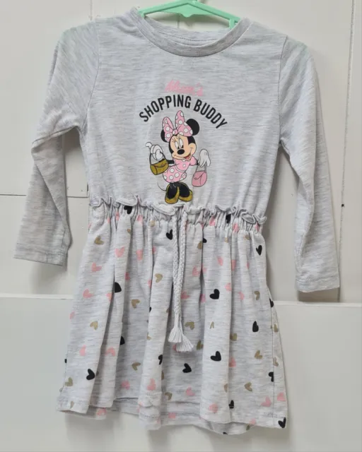 Mum's Shopping Buddy Minnie Mouse Mini Me Dress Size 2 Disney Long Sleeve