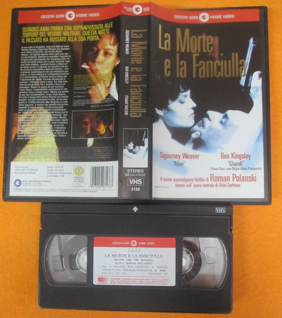 VHS FILM LA MORTE E LA FANCIULLA 1995 Roman Polanski CECCHI GORI (F192