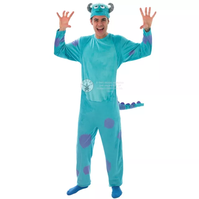 Sulley Costume Jumpsuit Adult Halloween Book Day Monsters Inc Halloween 42 44 46