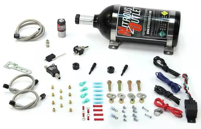 Nitrous Outlet Powersports EFI Twin Cylinder Dry Nozzle System (5 LB Bottle)