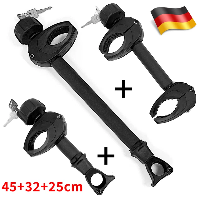 Supporto telaio per portabici chiudibile a chiave serie 3/set lungo/corto/entrambi i lati