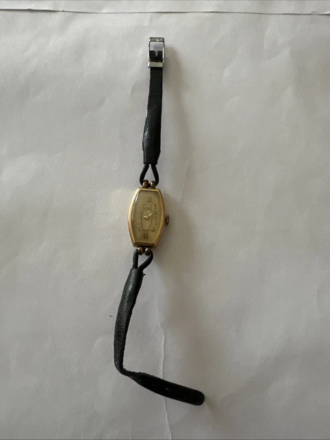 Montre Ancienne Femme Relide Plaqué Or - Mécanique Manuelle (ne Fonctionne Pas) - Occasion Très Bon état