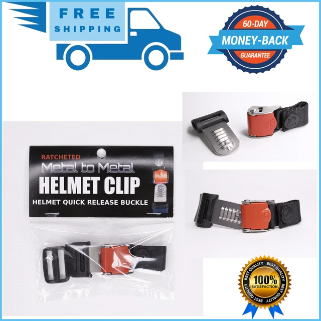 HELMET QUICK RELEASE Buckle Kit Ratcheted Stainless Steel Helmet Chin