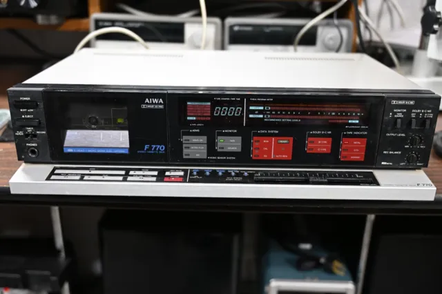 Aiwa AD-F770U Three-Head Cassette Deck, Tested and Working