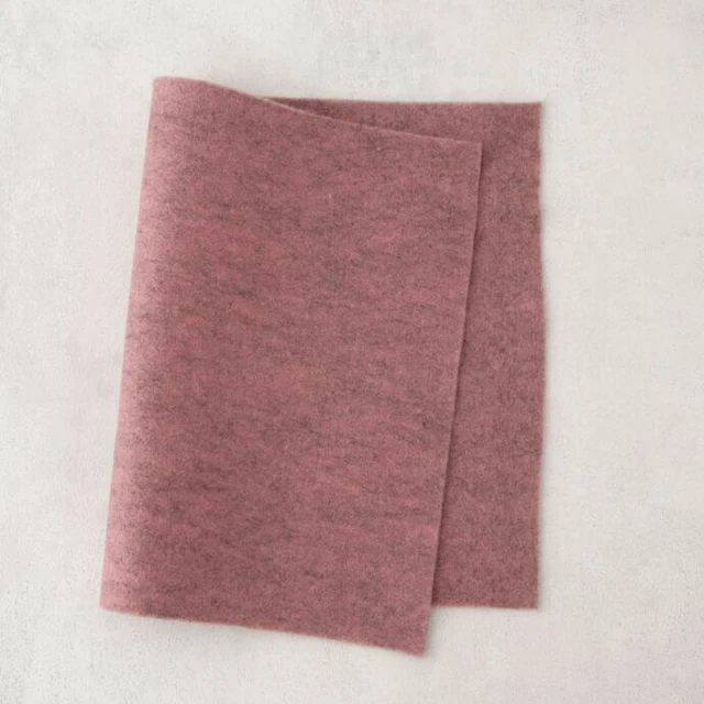 100% Lana Fieltro de Lana Patchfilz Fieltro 60x130CM X 1,2mm Rosa Rosamelliert