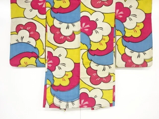 84959# Japanese Kimono / Antique Haori / Meisen / Woven Ume