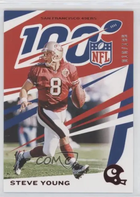 2019 Panini Chronicles NFL 100 Red /199 Steve Young #83 HOF