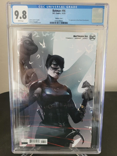 Batman #96 Cgc 9.8 Graded Dc Comics 2020 Catwoman! Mattina Variant Cover