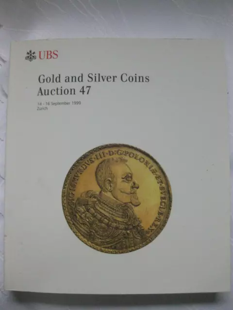 Auktionskatalog UBS Gold and Silver Coins, 14.9. bis 16.9.1999, Zürich, mit CD!