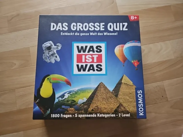 Was ist was Das große Quiz ab 8 Jahren 2-4 Spieler OVP Wissensspiel TOP Zustand