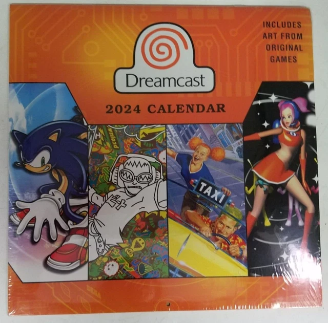 DREAMCAST 2024 CALENDAR (Includes Art From Original Games) 9.99 PicClick