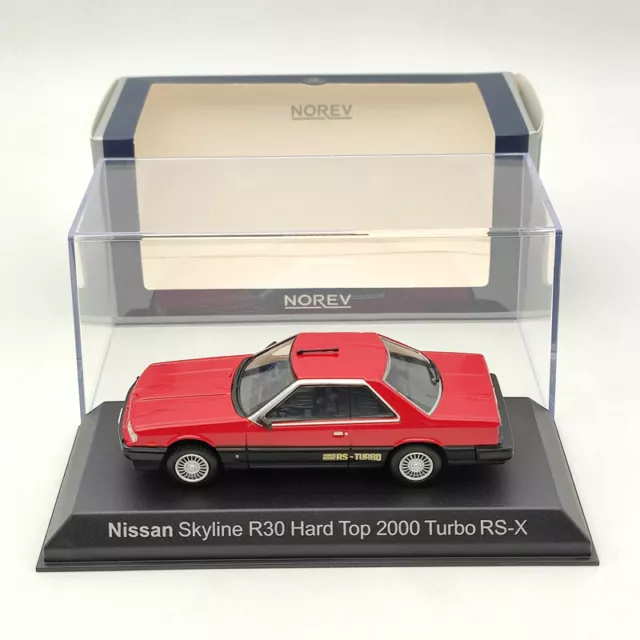 Norev 1/43 Nissan SKYLINE R30 2000 Turbo RS-X 1983 Red/Black Diecast Models Car