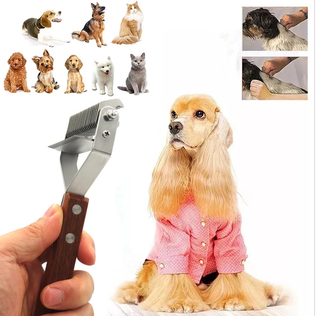2side Dog Brush for Shedding Dematting Pet Grooming Cat Hair Undercoat Rake Comb 10