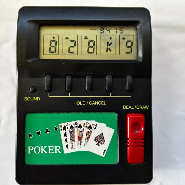 Radio Shack Hand Held Electronic Poker Game 60-2465A