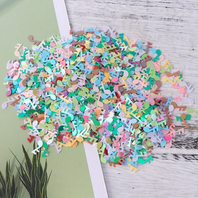 1 paquete de 15 g notas musicales confeti mesa confeti decoración de fiesta suministros para fiesta