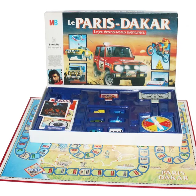 Jeu de société vintage Le Paris-Dakar MB Jeux ( 1985 )