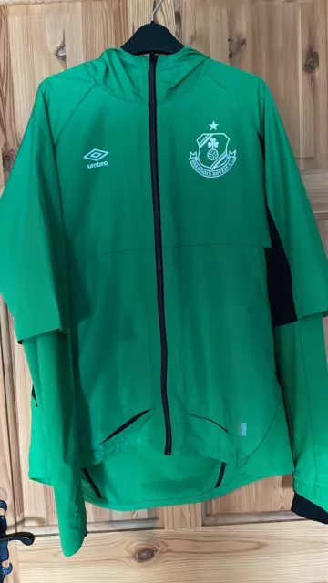 Umbro Shamrock Rovers Ireland Home 2020-21 Training Jacket Coat Shirt Size L