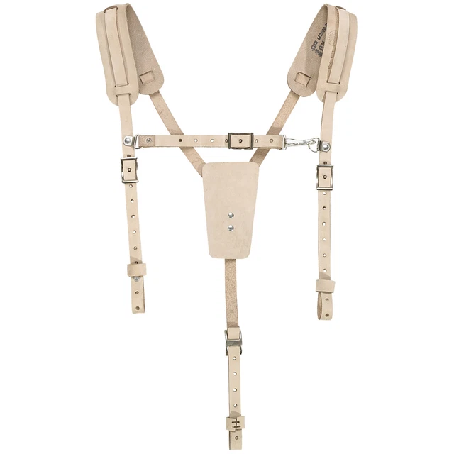 Soft Leather Work Belt Suspenders Klein Tools 5413