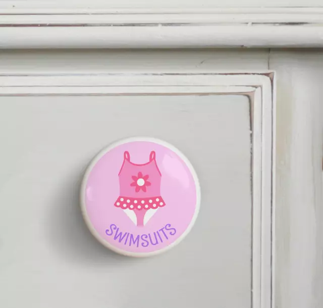 Girls Swim Suit Dresserz Organizational Dresser Drawer Knob