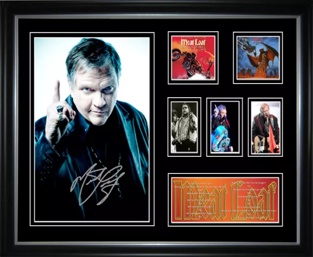 Meatloaf Signed Framed Memorabilia New Design!