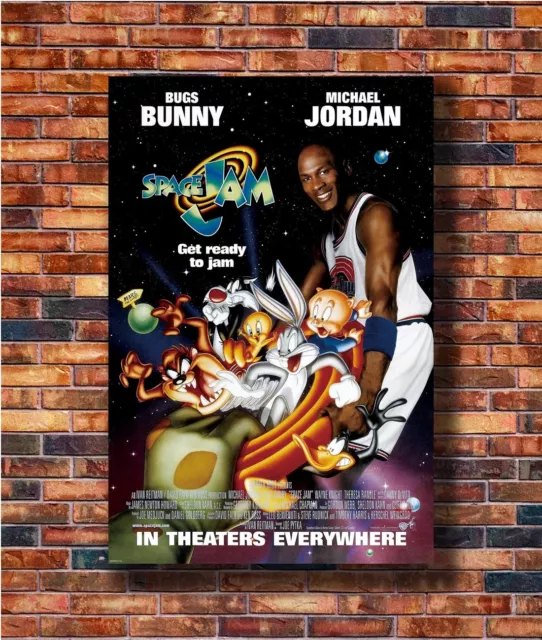 New SPACE JAM Sided ORIGINAL Rolled Ver MICHAEL JORDA Poster -14x21 24x36 X-2625