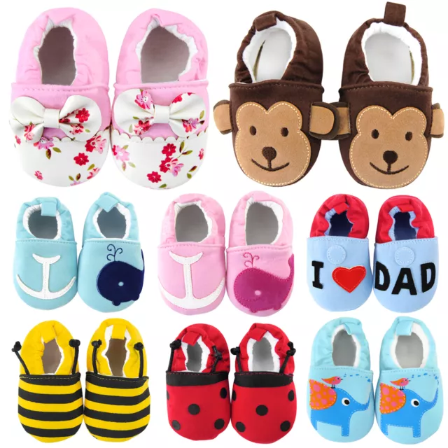 axy-Stoff Krabbelschuhe Babyschuhe mit verschiedene Fraben und Motive