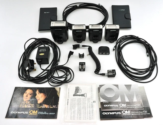 MINT* Olympus OM Genuine TTL Auto Cord Shoe 2 T System Flash