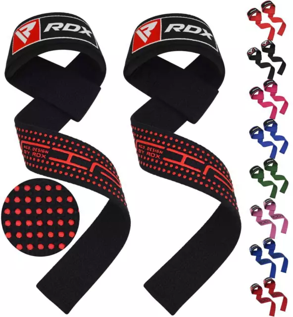 RDX Levantamiento Pesas Muñeca Correas 5mm Soporte Barra Mano Gimnasio