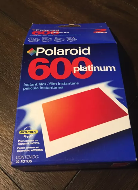 Polaroid 600 Platinum Instant Film Photo Pack of 20 Exp 2002 New Sealed