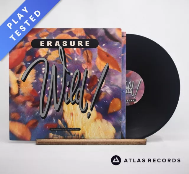 Erasure Wild! A1 B1 LP Album Vinyl Record 1989 Stumm 75 Mute - EX/EX