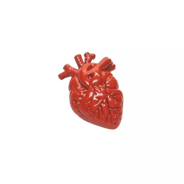 Red Anatomical Heart 3D Lapel Pin Badge/Brooch Goth/Punk/Steampunk Gift BNWT/NEW