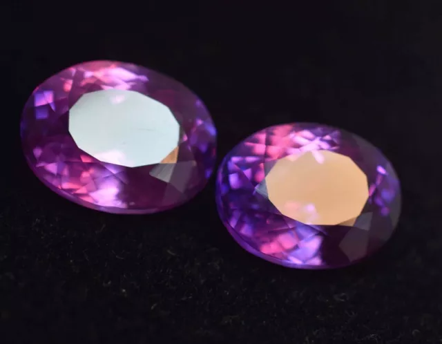 10 Ct Extremely Rare Natural Tanzanite Purple Oval CERTIFIED Loose Gemstone Pair