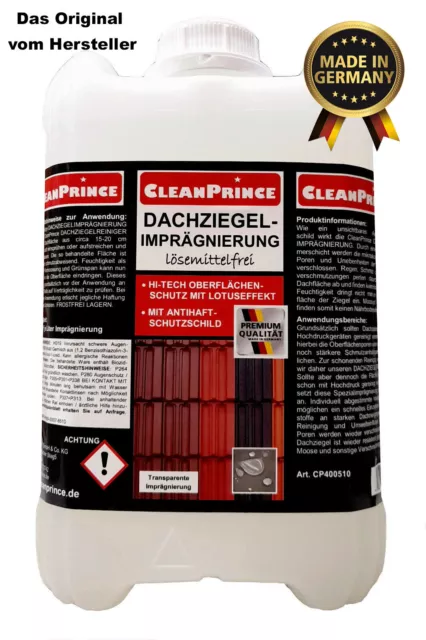 5 Liter Dachziegelimprägnierung | Dachversiegelung Dachimprägnierung Cleanprince