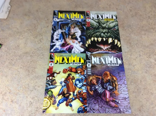 John Byrne’s Next Men Power #1,2,3,4 Of 4  Lot Of 4 Comic Nm 1994 Dark Horse