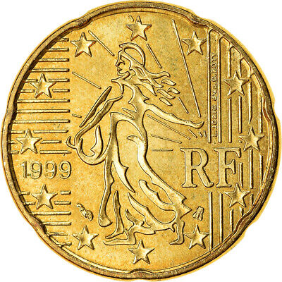 [#766459] France, 20 Euro Cent, 1999, TTB, Laiton, KM:1286