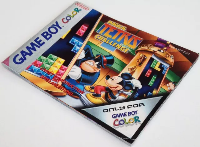 gbc notice MAGICAL TETRIS CHALLENGE eur nintendo game boy color mode d'emploi