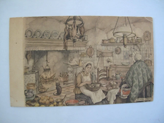 Anton Pieck - vintage greetings card - no envelope