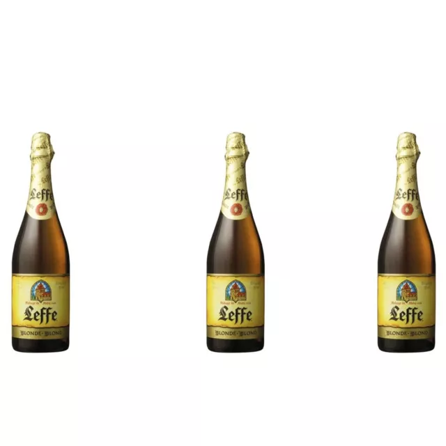 Leffe Blond belgisches Bier  3 x 0,75 Ltr.6,6% Alkohol