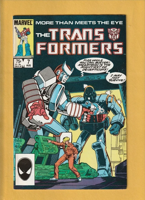 The Transformers #7 (August 1985, Marvel Comics) Vintage Comic Book VTG USA